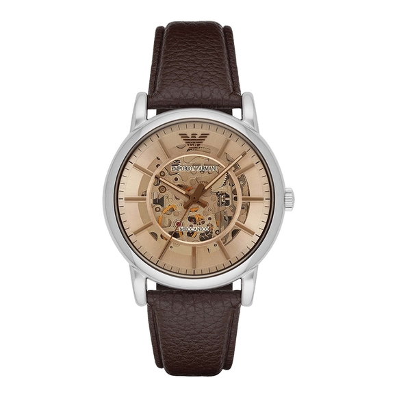 Emporio Armani Other - Emporio Armani Luigi AR1982 Automatic Skeleton Dial Leather Strap Men's Watch